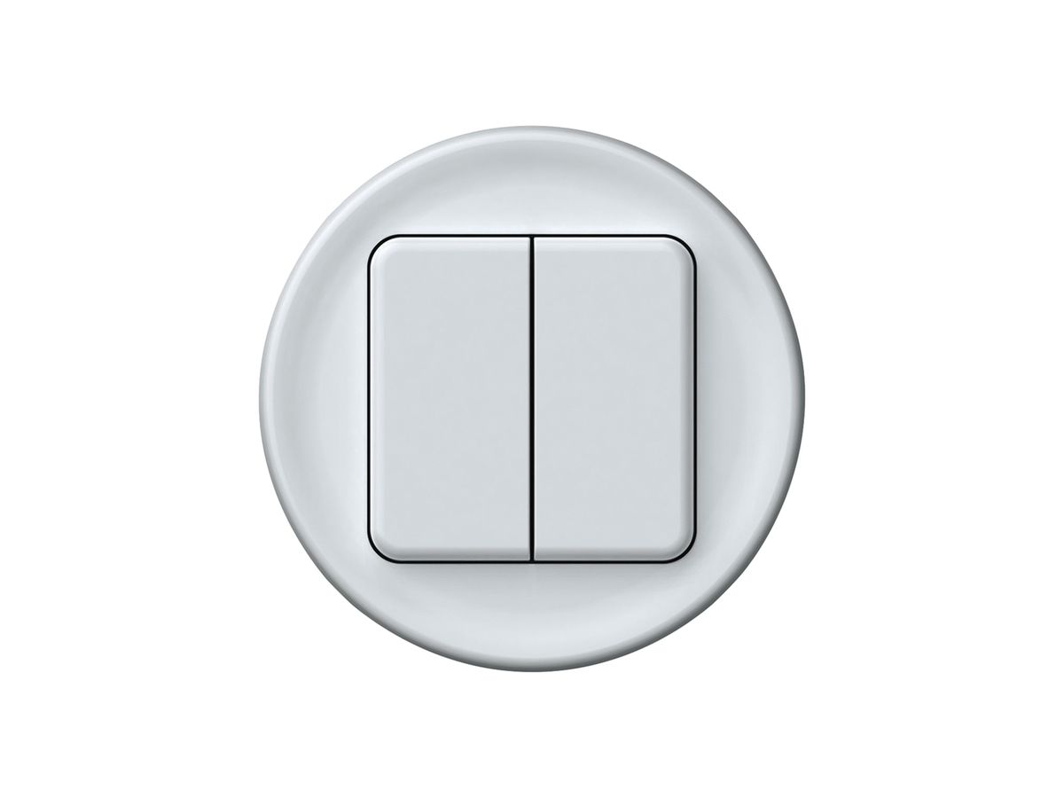 Frontset origin Schutzabdeckung für KNX-Taster 2× weiss