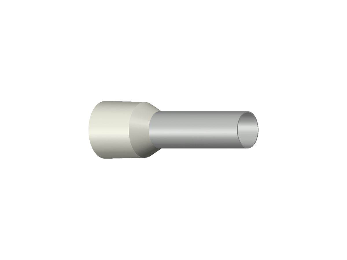 Aderendhülse Typ B isoliert 16mm²/18mm elfenbein