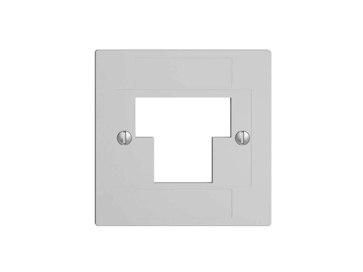 Frontplatte 1×TT,2×RJ45 hellgrau ITplus ITM EDIZIOdue