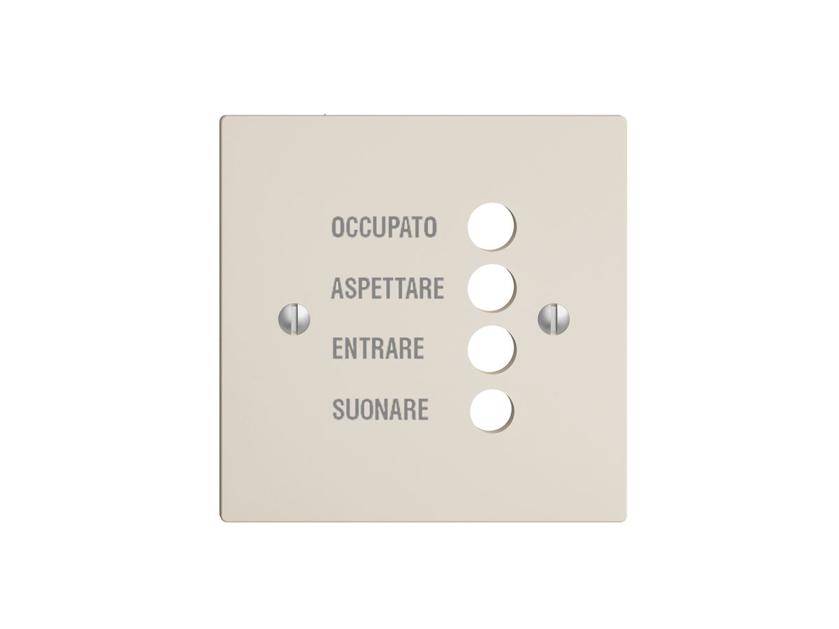 Frontplatte EDIZIOdue crema, italienisch