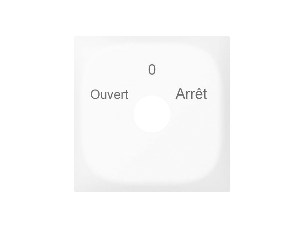 Frontrahmen SIDUS mit Gravur weiss