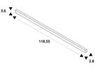 LED-Lichtleiste SLV BATTEN 120 18W 1900lm 3000/4000K weiss