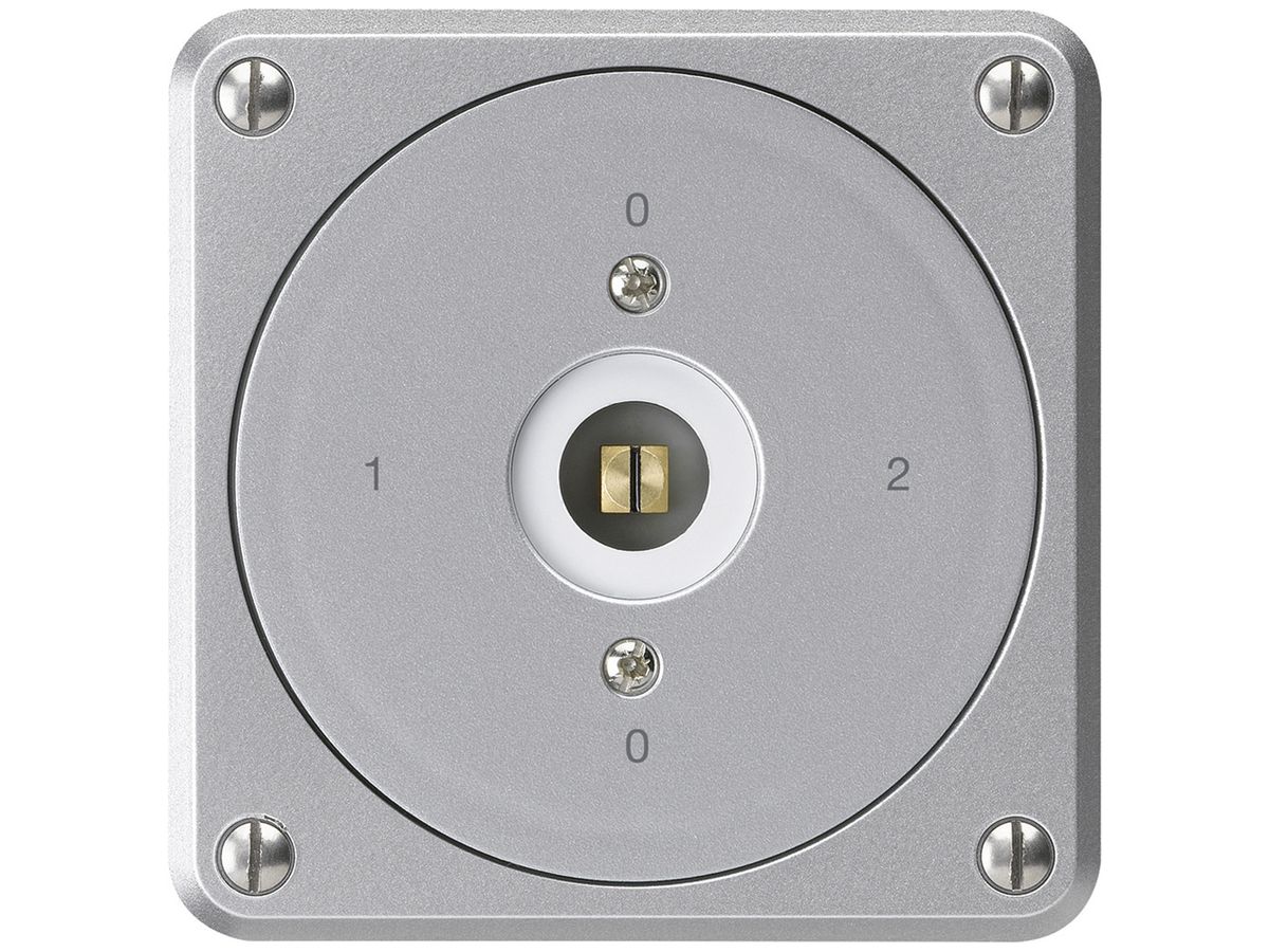 UP-Steckschlüsselschalter robusto ohne Klappdeckel 2/1P aluminium Kombi Vierkant