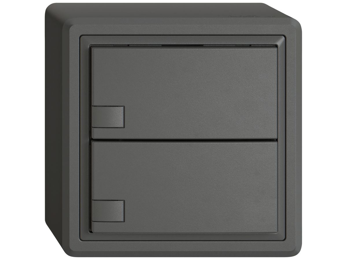 AP-KNX-Taster RGB EDIZIO.liv SNAPFIX® Temperaturfüh.o.LED 2×Taste 1-Tbed.dgu