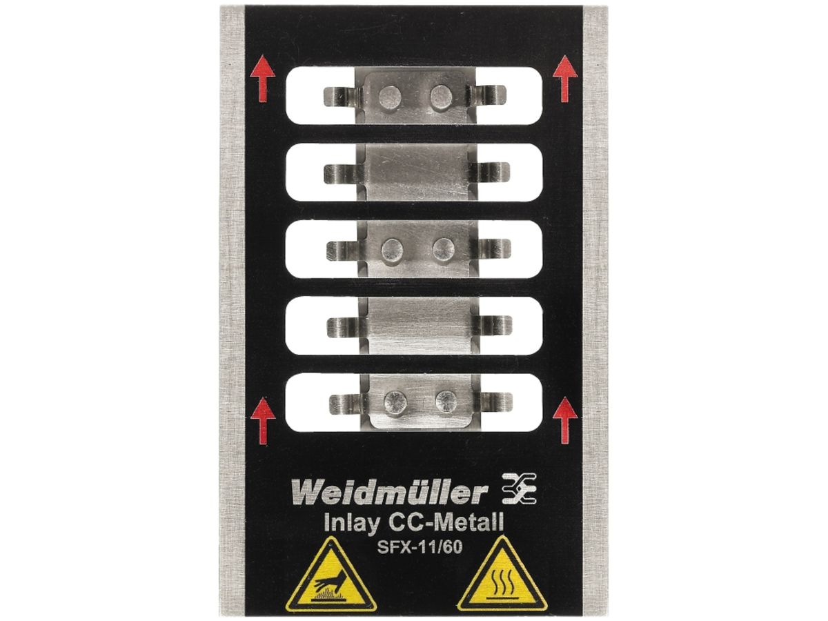 Inlay Weidmüller MetalliCard INLAY SFX-M 11/60 für Gerätemarkierung