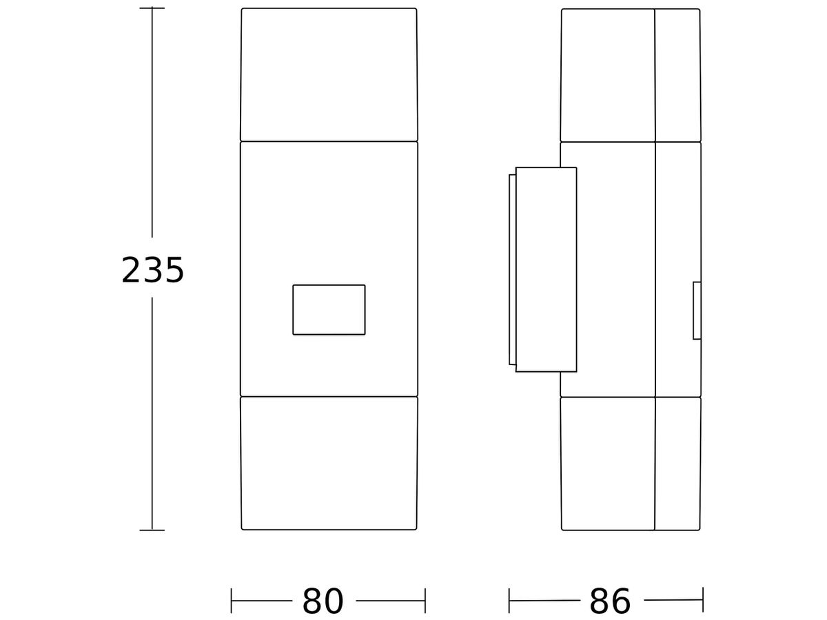 LED-Wandleuchte Steinel L 910 PIR 11W 755lm 3000K IP44 anthrazit