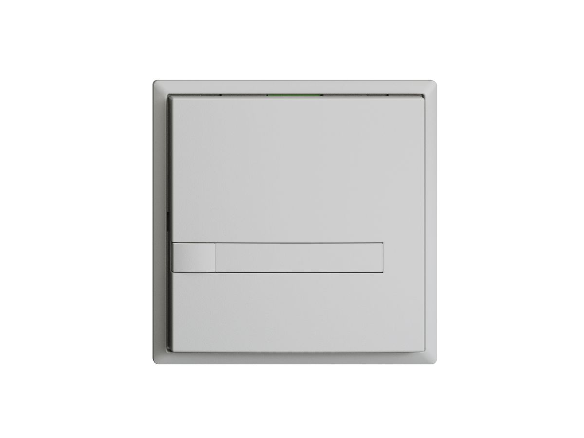 UP-Taster KNX 1-fach EDIZIOdue hellgrau RGB ohne LED mit Papiereinlage