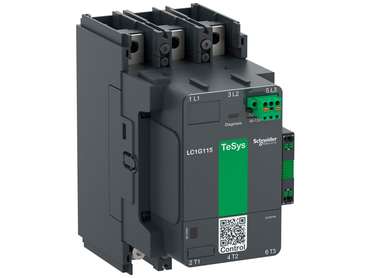 Leistungsschütz TeSys 100…250VAC/DC 3NO 250A 115A 55kW 1000V