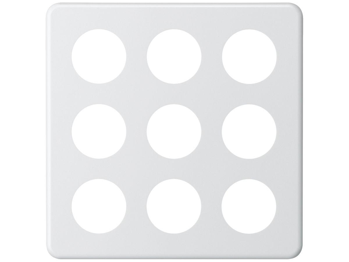 Abdeckplatte basico 3×3 9×43mm weiss