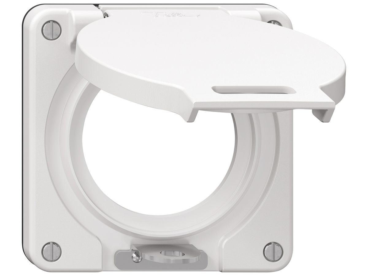Deckel NEVO SNAPFIX® Ø53mm abschliessbar Steckdose ws IP21