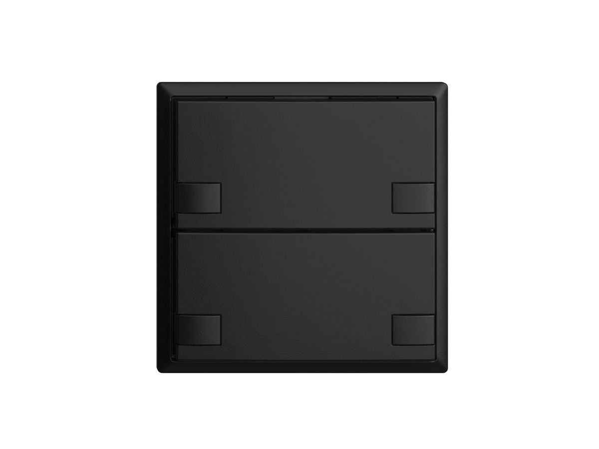 UP-Universaltaster 2×2T Schraubklemme EDIZIOdue schwarz, ohne LED