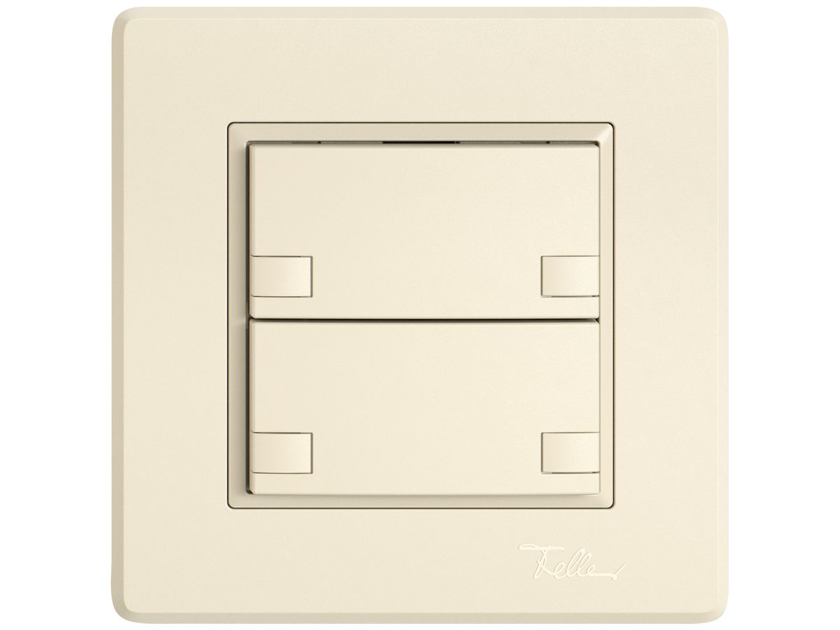 UP-KNX-Taster RGB EDIZIO.liv SNAPFIX® Temperaturfüh.o.LED 2×Taste 2-Tbed.cr