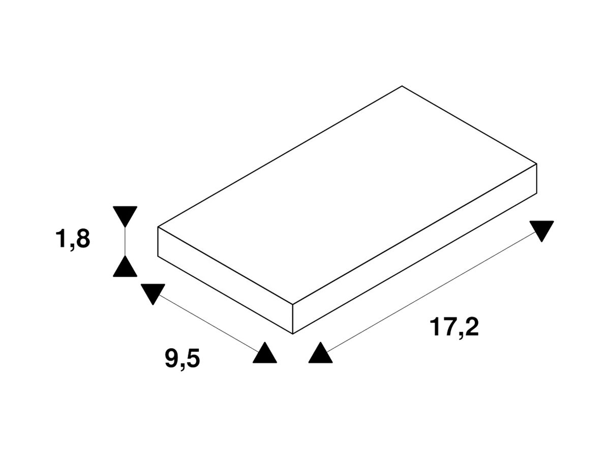 X-Verbinder SLV für 1-Phasen Stromschiene, silbergrau