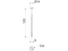 Tellerkopf-Holzschraube BET HT 6x120 TD T25 Ø6×120mm