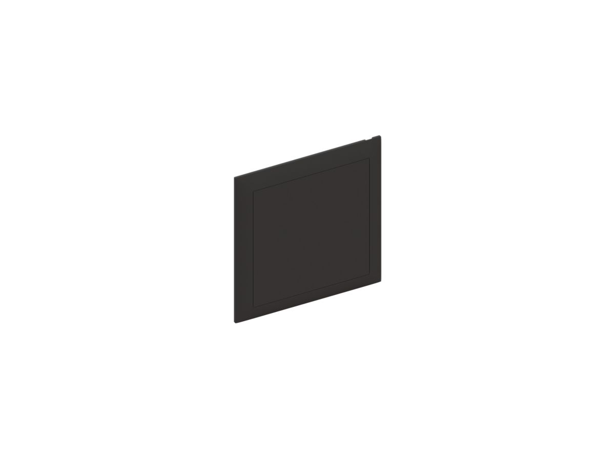 Steckdeckel AGRO 130×130mm schwarz mit Diagonalsteg