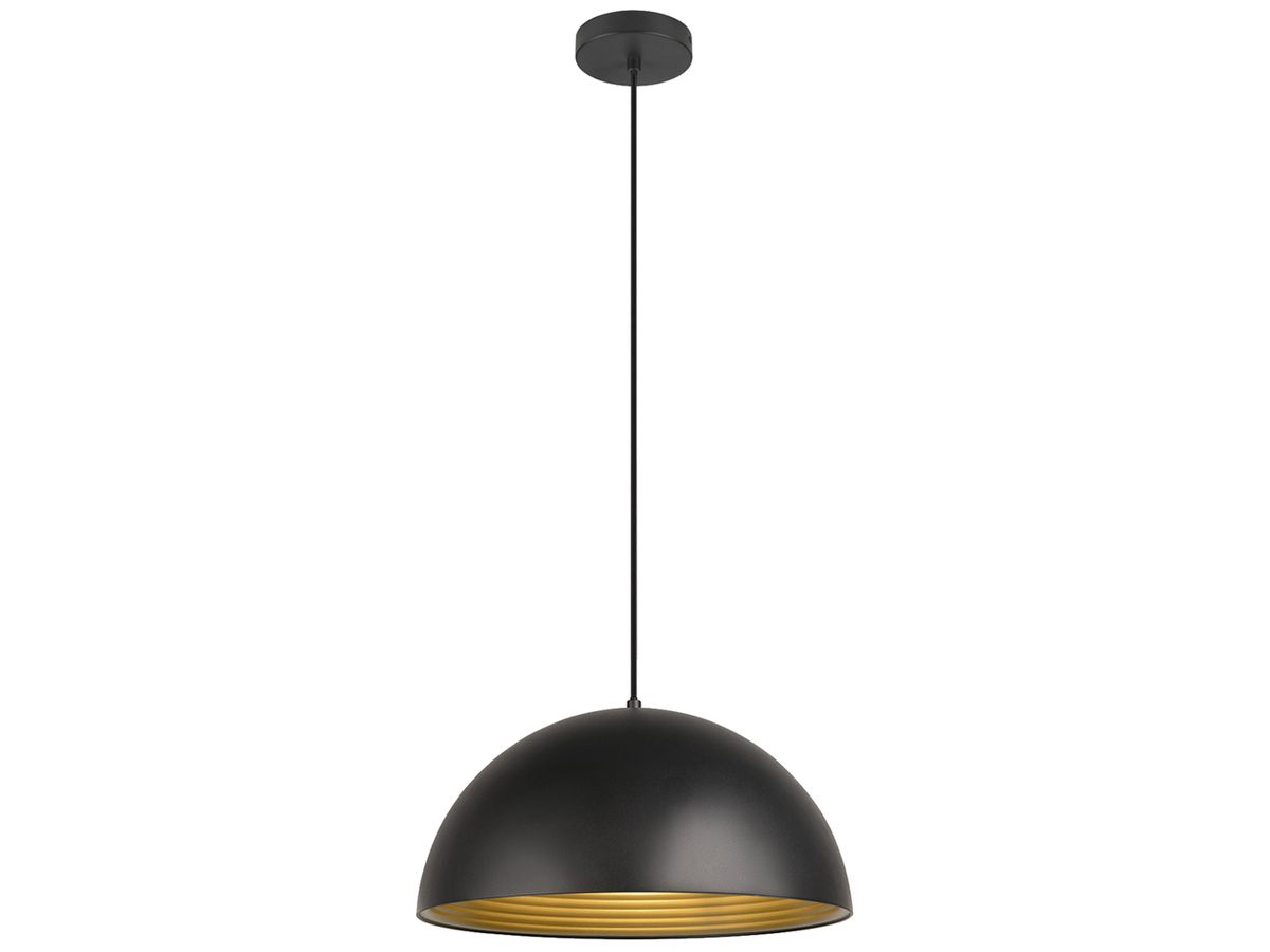Pendelleuchte SLV FORCHINI M 40 E27 1×40W DIM Ø400mm schwarz/gold