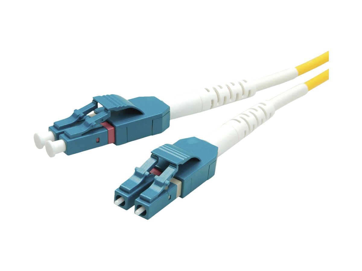 Patchkabel LWL ROLINE 2×OS2 LC-Duplex/LC-Duplex LSZH gelb 10m