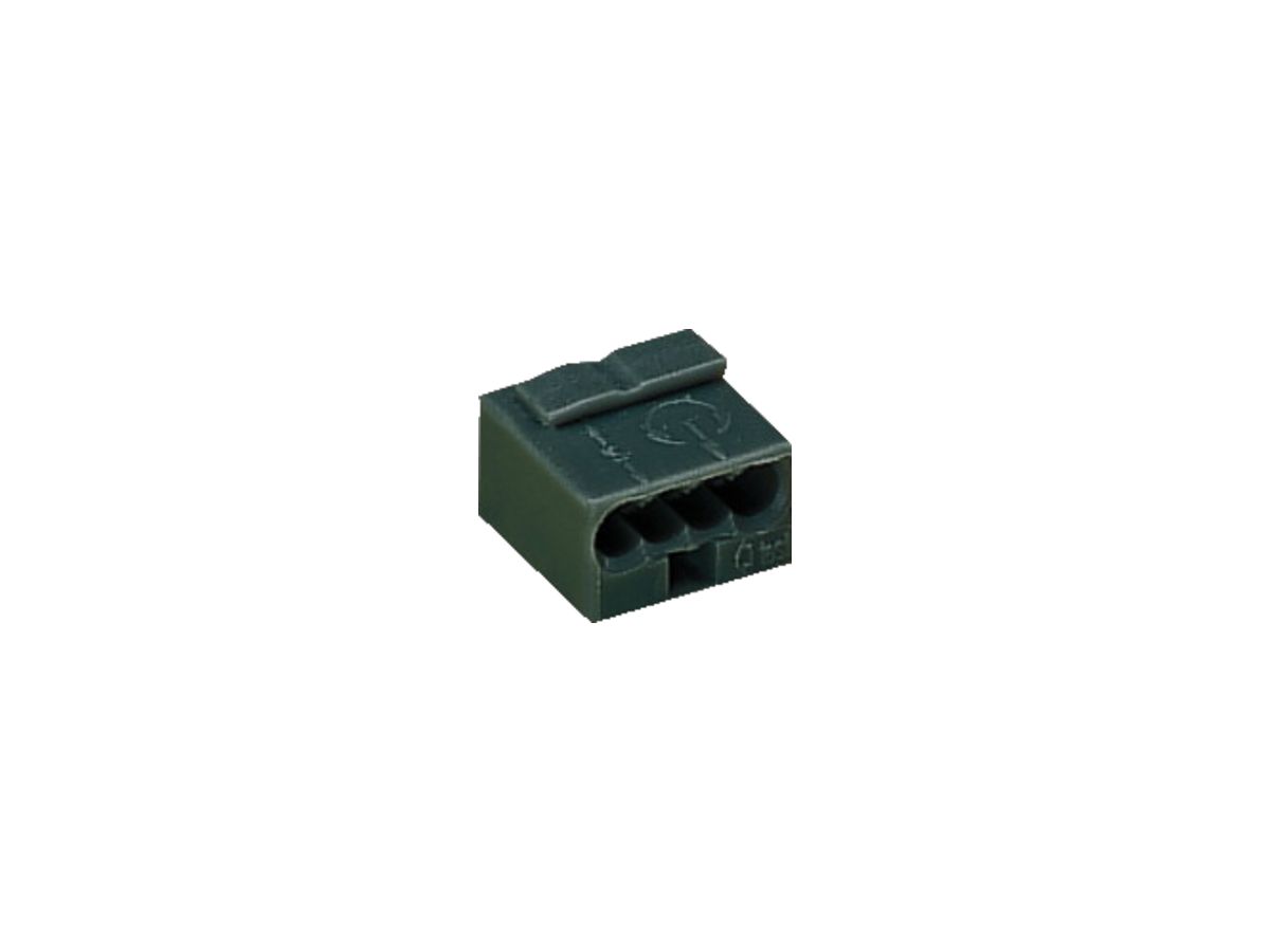 Verbindungsklemme WAGO MICRO für Draht 4×0.6…0.8mm dunkelgrau