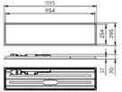 LED-Panelleuchte CoreLine UGR 31W 4300lm 830/835/840 IP20/44 DALI 1195×295 ws