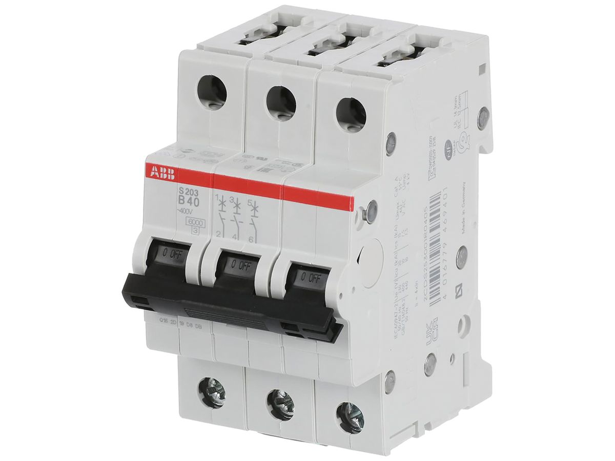 Leitungsschutzschalter ABB S203-B40 40A B 6kA