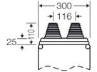 Anschlussflansch Hensel Mi FP 72