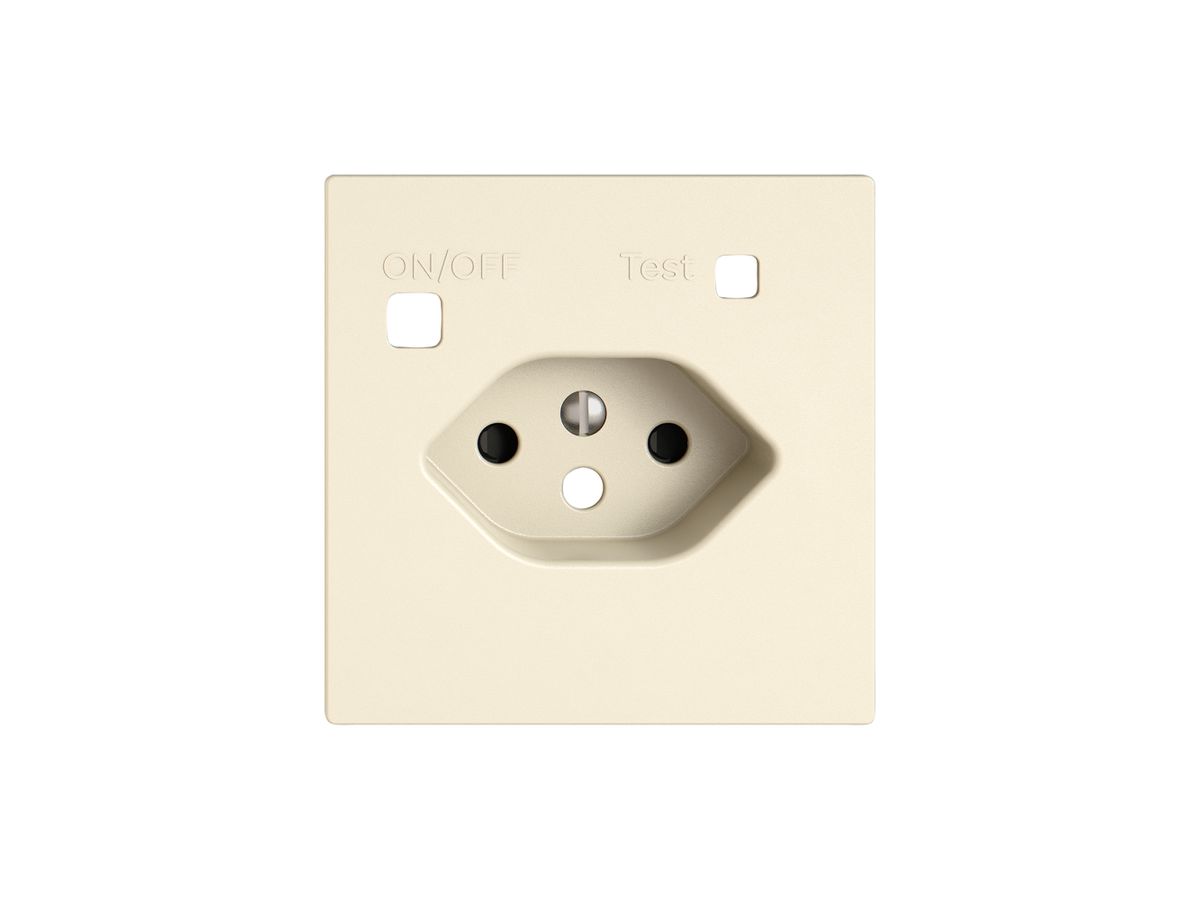 Montageset EDIZIO.liv SNAPFIX® f.Fehlerstrom-Schutzsteckdose Typ 13 Shutter cr