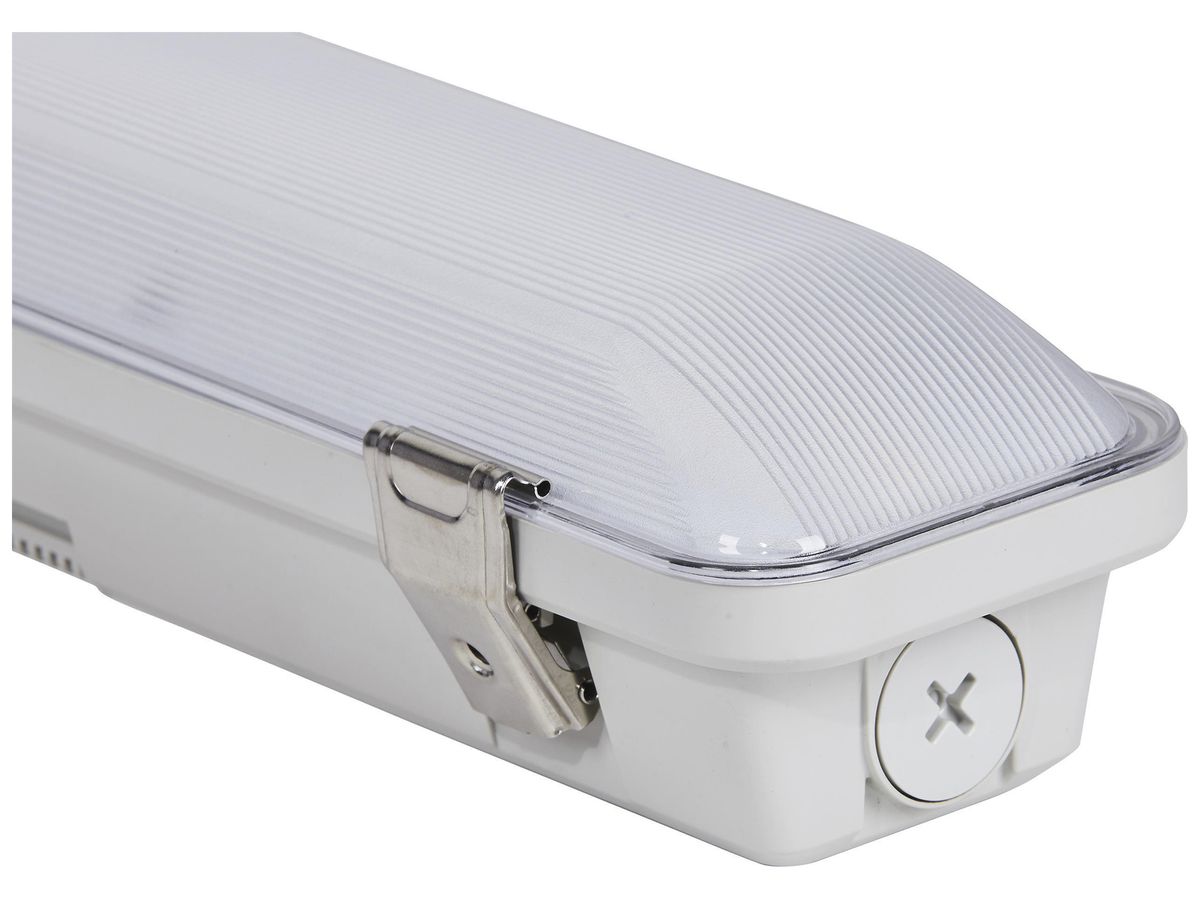 LED-Feuchtraumleuchte DOTLUX MISTRAL 37W 4860lm 840 IP66 640×100mm grau