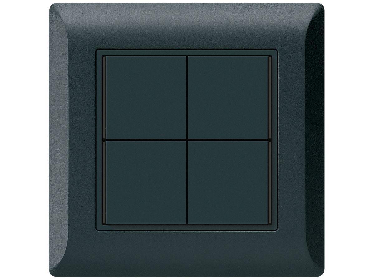 UP-Taster KNX KLI 4×Tasten 4×Betätigungspunkte LED schwarz