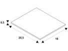 EB-Rahmen SLV DOWNUNDER PUR, 120×155mm silber