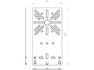 Montageplatte Bettermann 235×120mm verzinkt