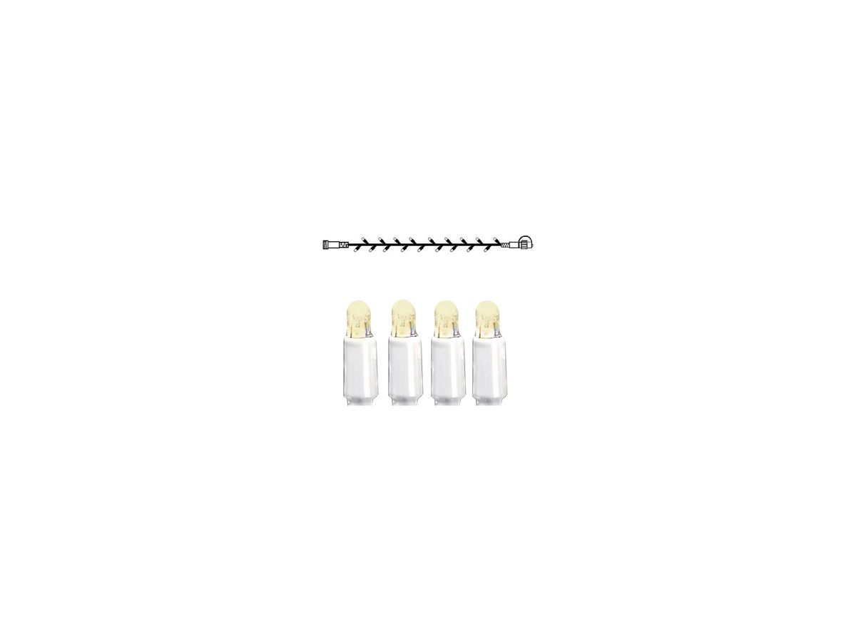 Lichterkette System LED Extra, 5m, weiss, 4W, 50 LED, warmweiss