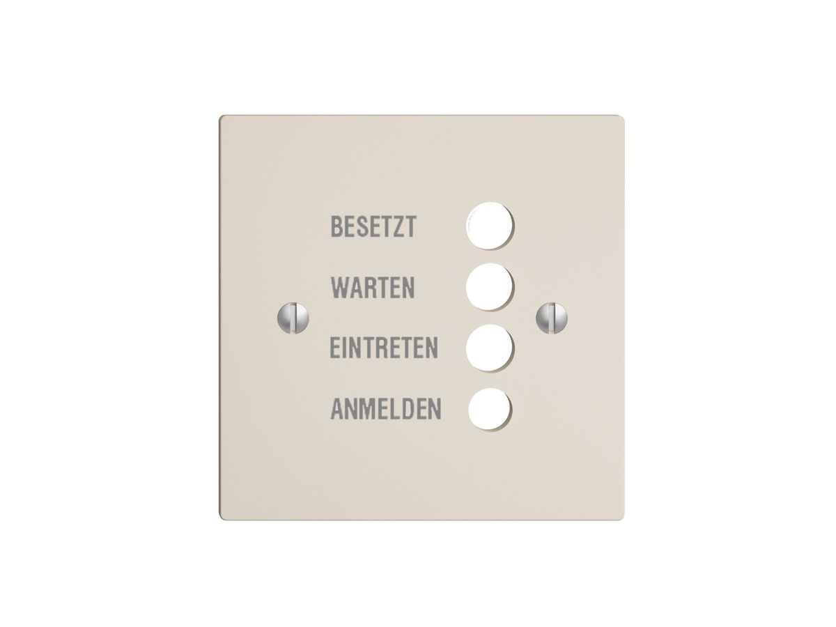 Frontplatte EDIZIOdue crema, deutsch