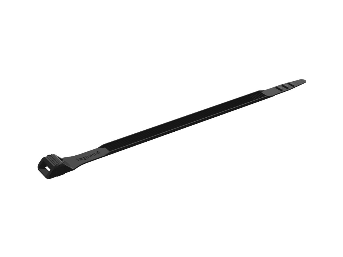 Kabelbinder Colson 9×185mm, für Innen- und Aussenanwendung, schwarz