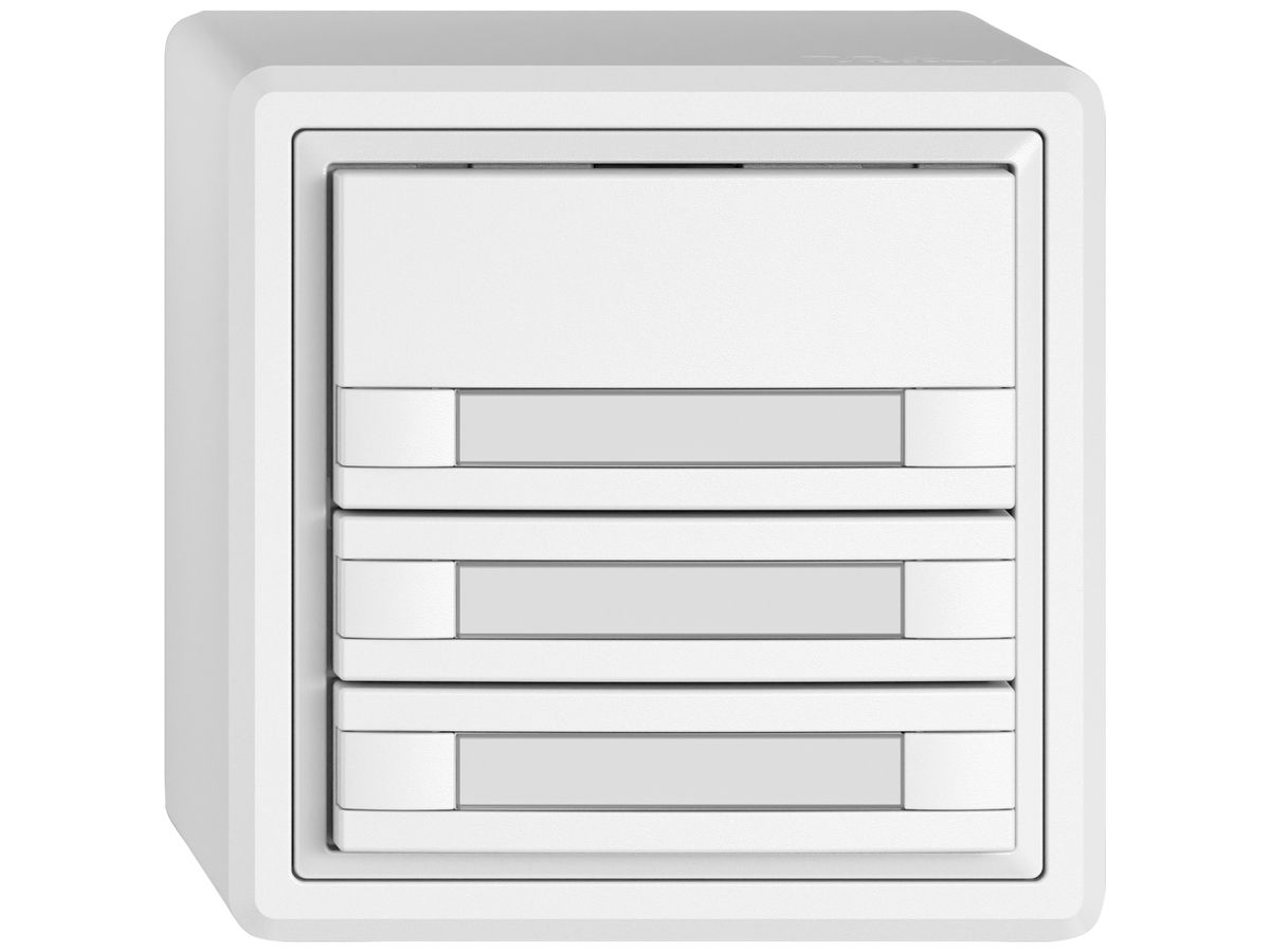 AP-KNX-Taster RGB EDIZIO.liv SNAPFIX® Temperaturfüh.o.LED Pap.3×T 2-Tbed.ws