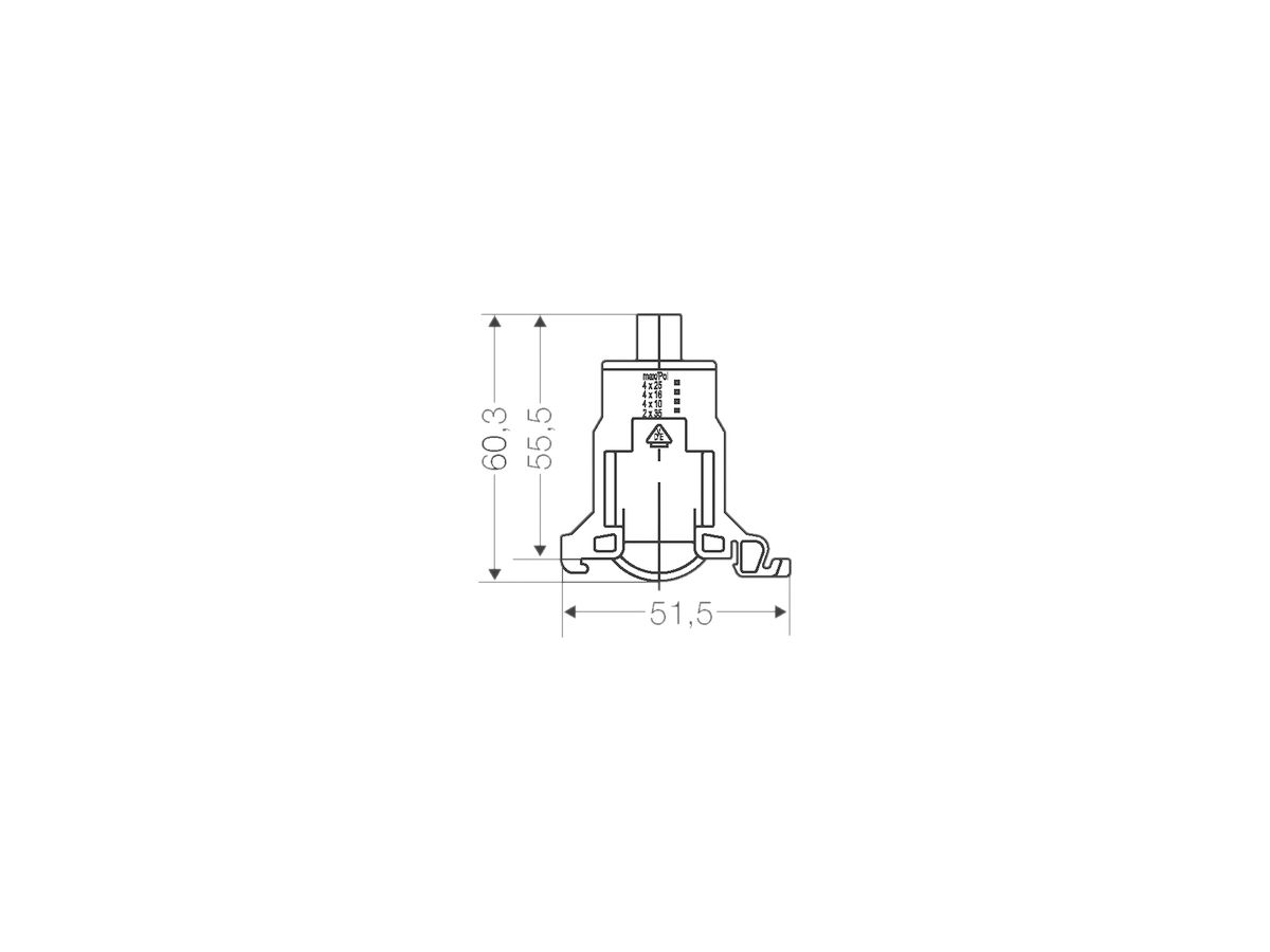 Verbindungsklemme N/PE Hensel KKL 25 35mm²