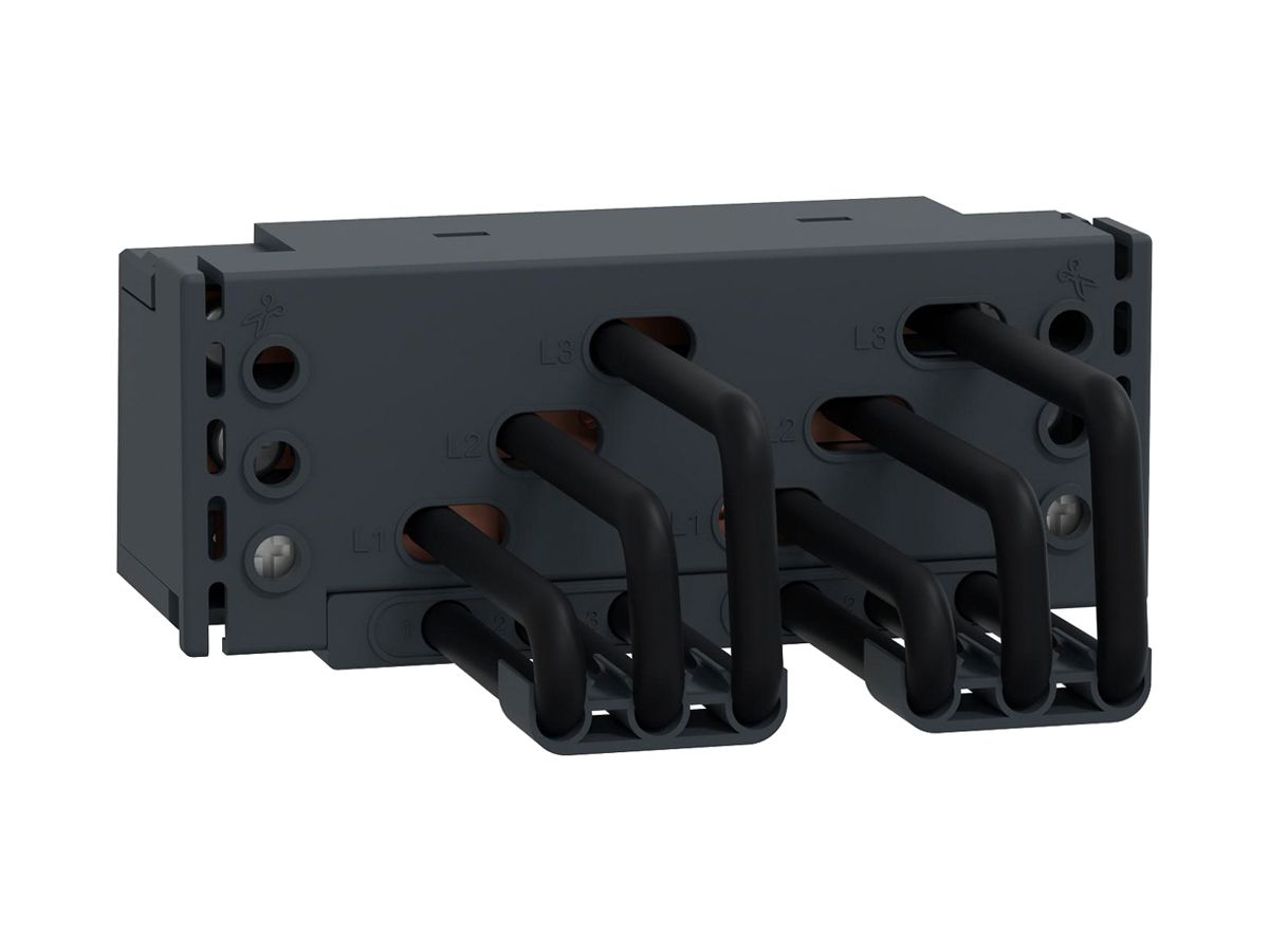 Sammelschienenverbinder TeSys 3P 3Ph 63A 162mm schwarz