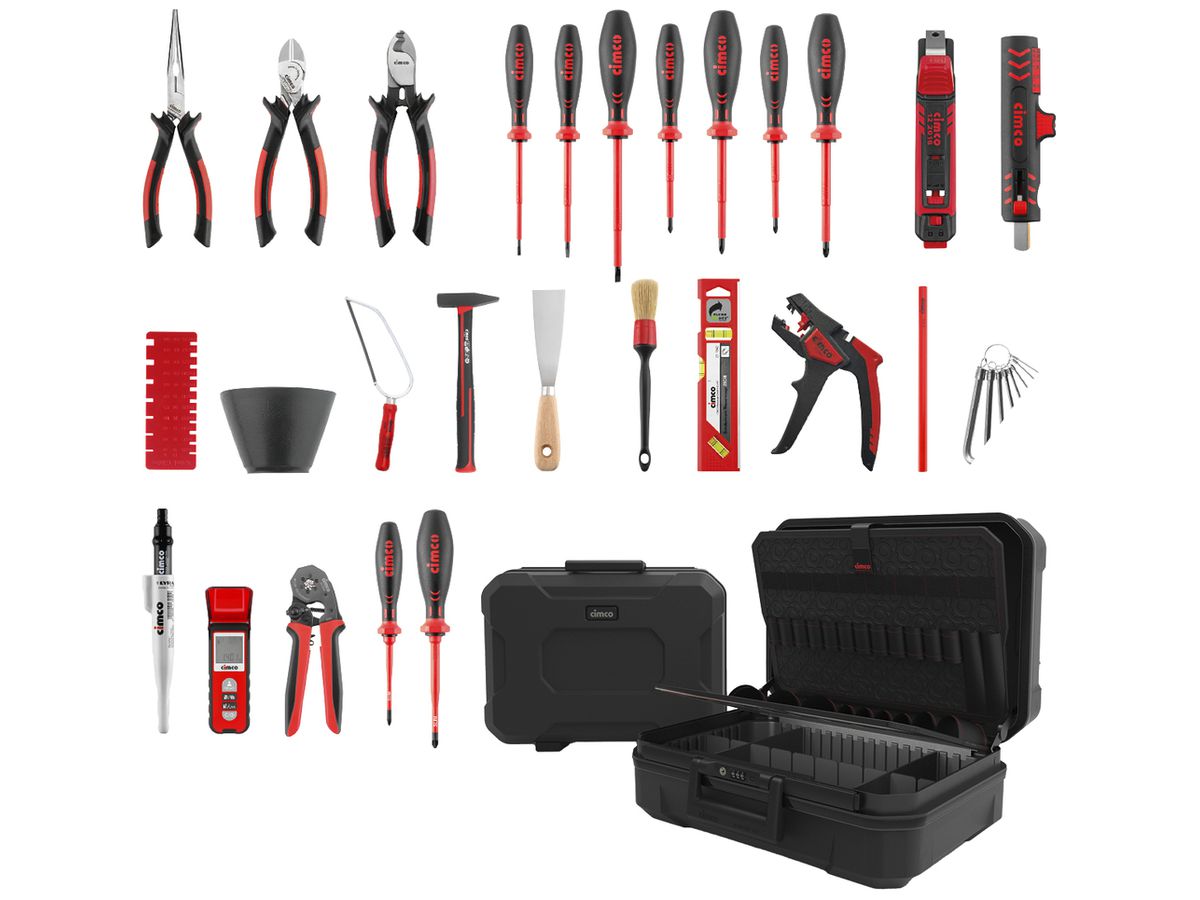 Werkzeugkoffer Cimco CimCase Starter Electric Plus 35-tlg Koffer