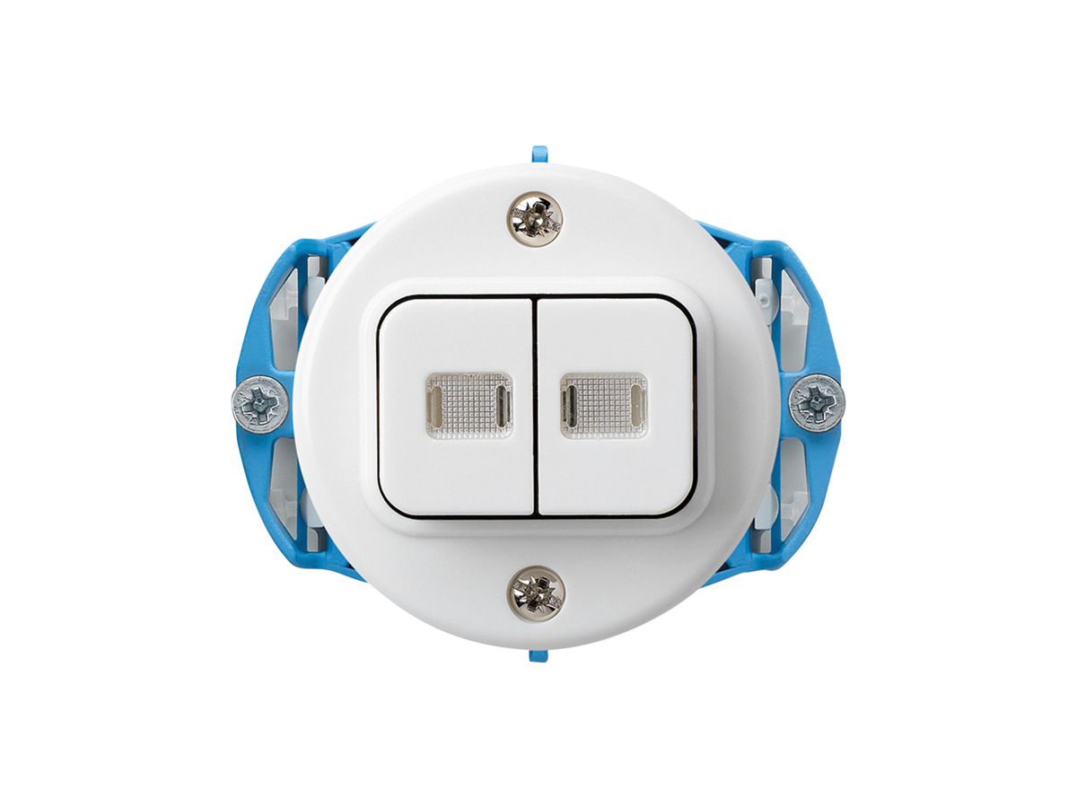 Einsatz zu UP-Leuchttaster basico 2L WW/1L weiss