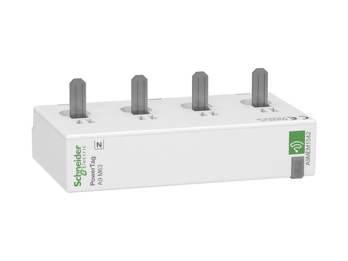 Energiesensor Schneider Electric PowerTag M drahtlos 3PN unten max.63A