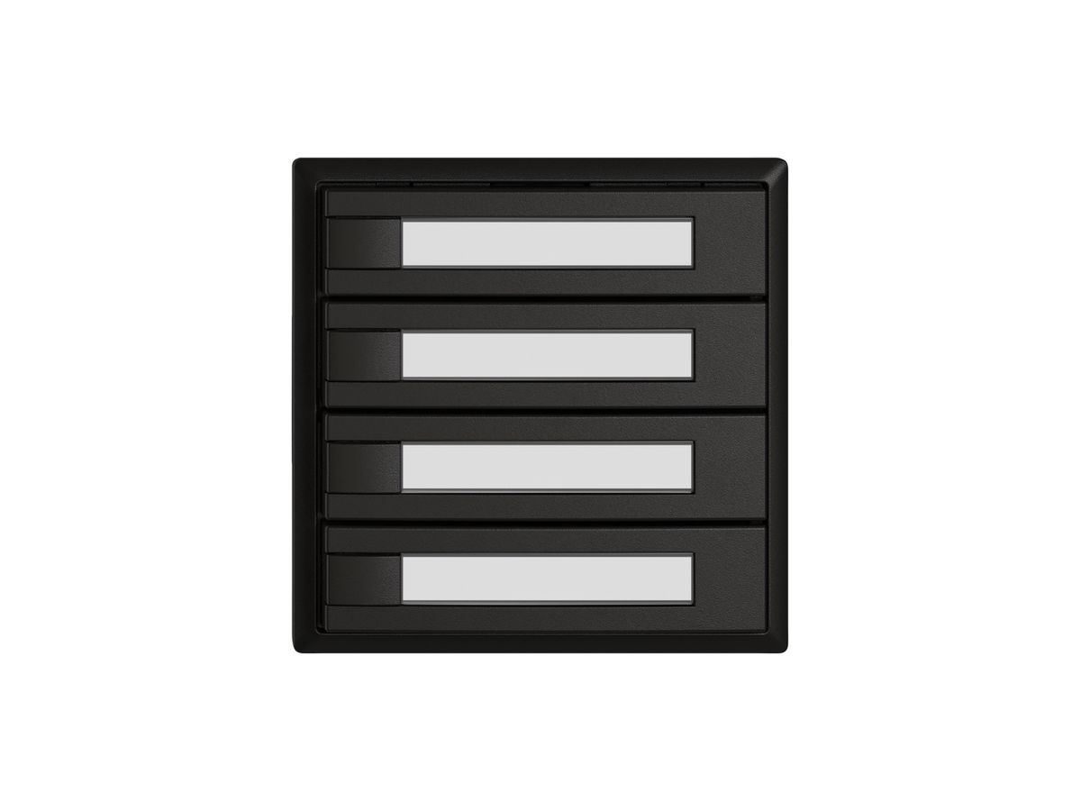 KNX-Taster RGB EDIZIO.liv SNAPFIX® Temperaturfüh.o.LED Pap.4×T 1-Tbed.sz