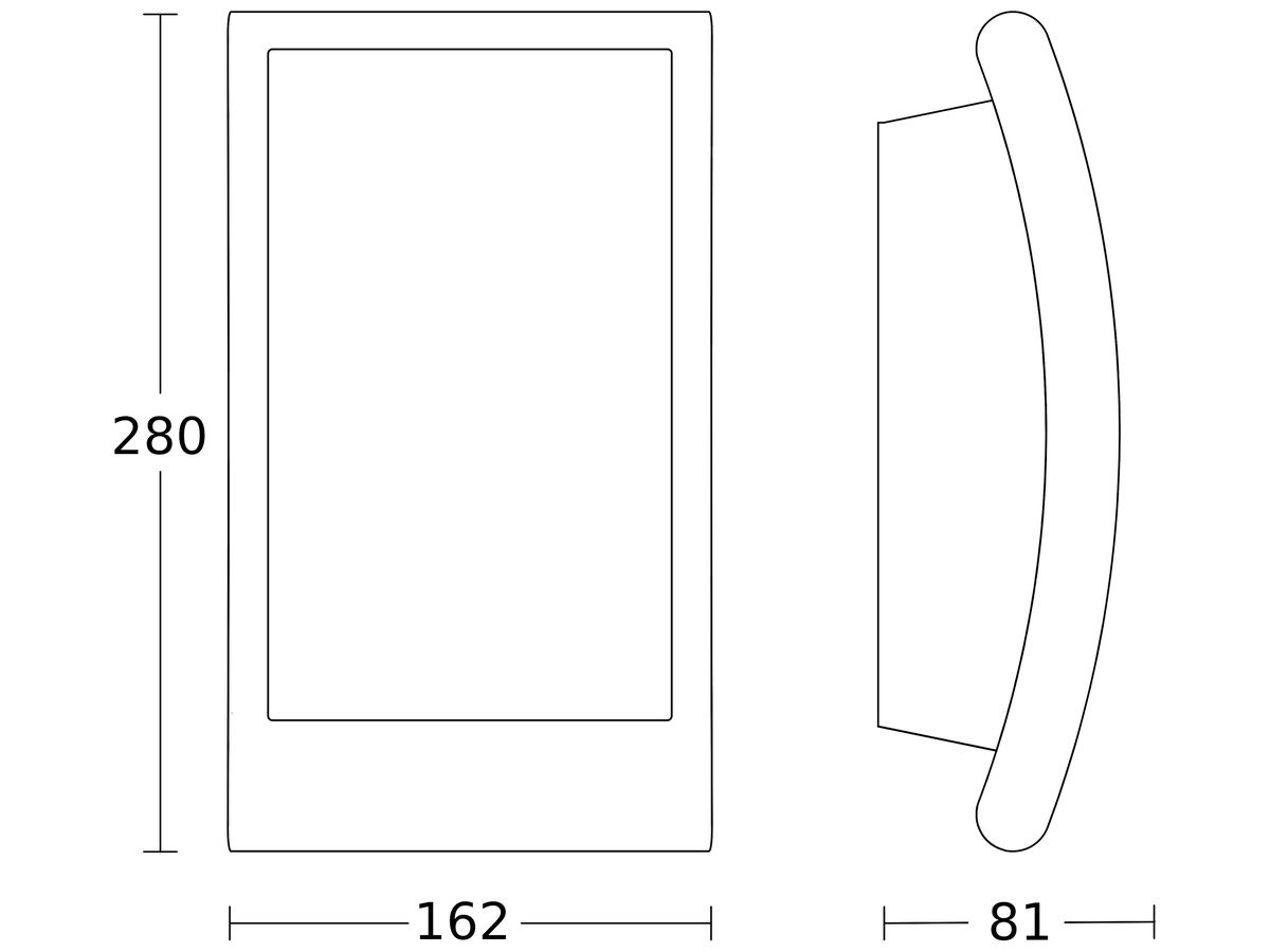 Wandleuchte Steinel L 22 NM mit Lichtsensor E27 60W IP44 81×162×280mm anthrazit