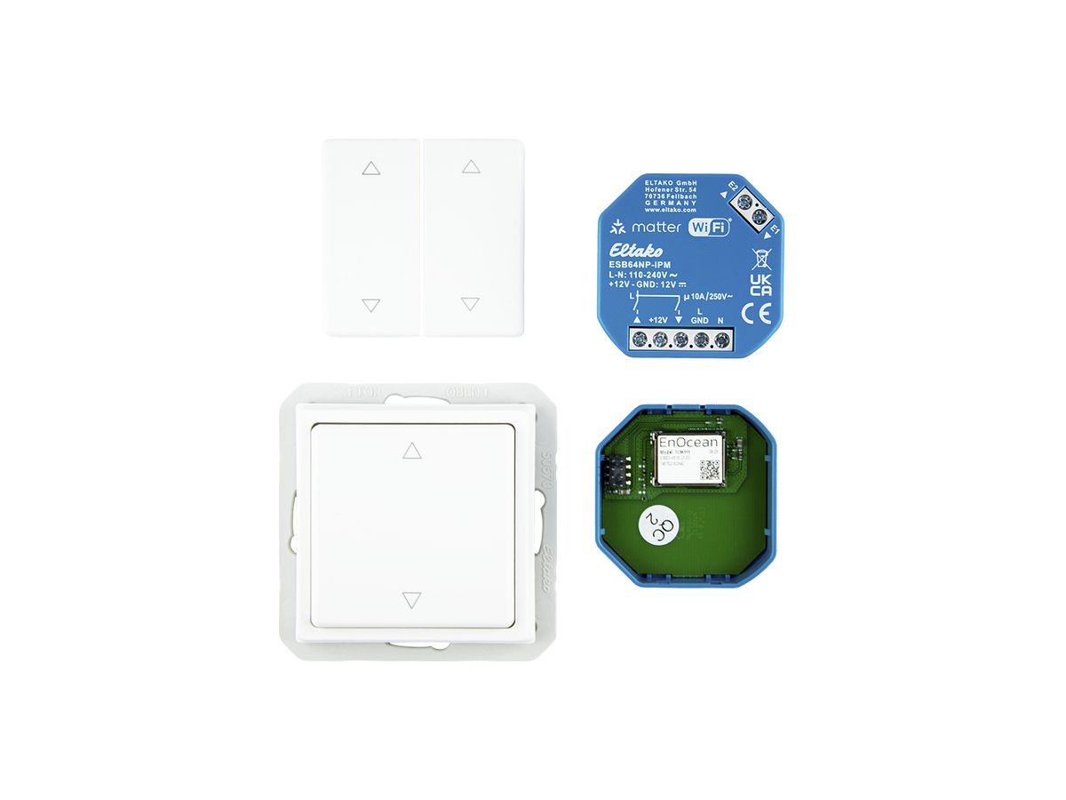 EB-RF-Jalousieaktor-Set Eltako EnOcean und matter 10A 2000W