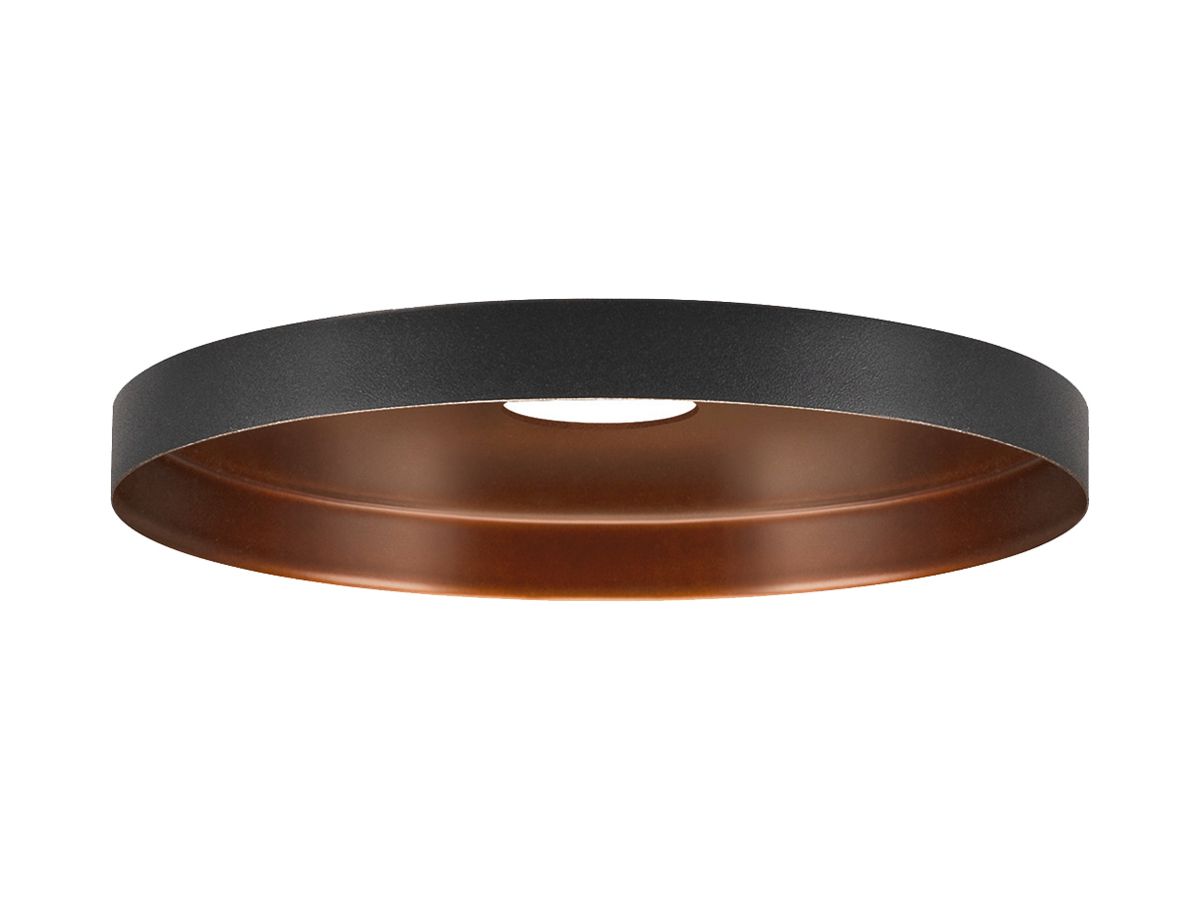 Leuchtenschirm SLV LALU PLATE Stahl Ø150×15mm schwarz Bronze unifarbig