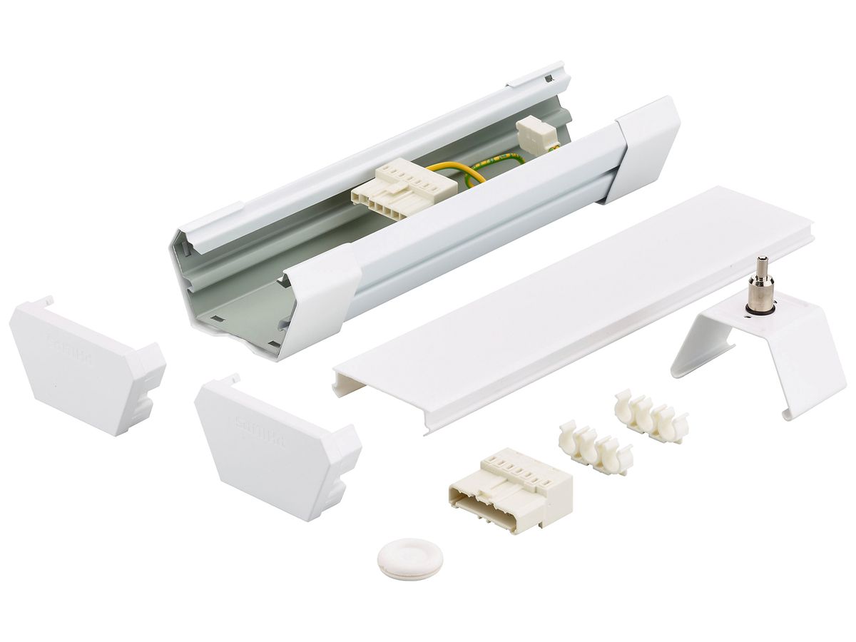 Montageset Philips CoreLine 280×80×43mm Stahl weiss Direktmontage