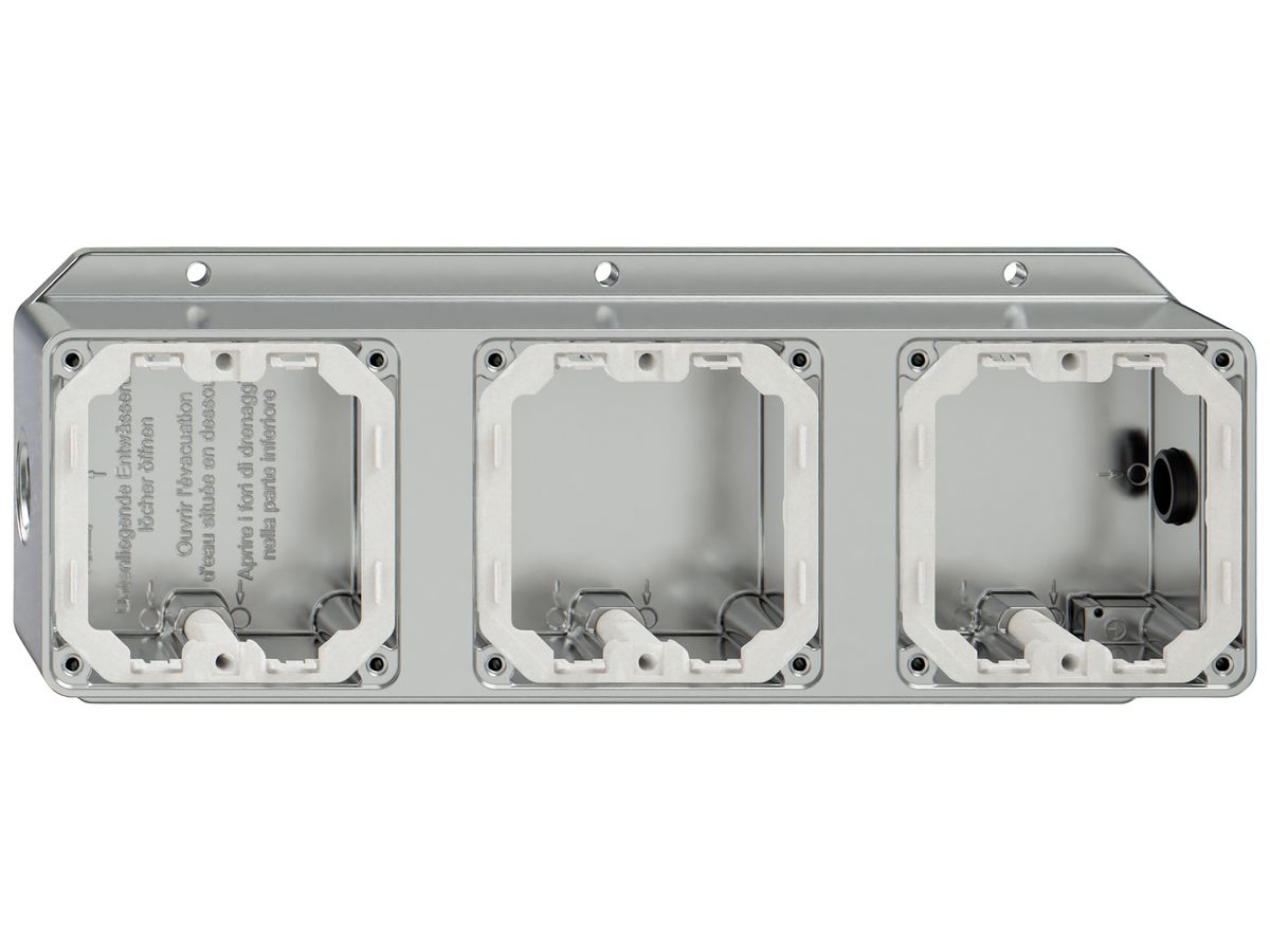 AP-Kopfzeile Feller ELEMENT 1×3 Aluminium