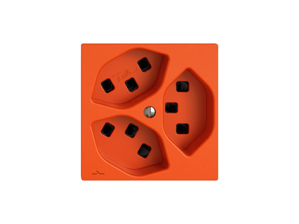Steckdose EDIZIO.liv SNAPFIX® 3×T23 1×S or