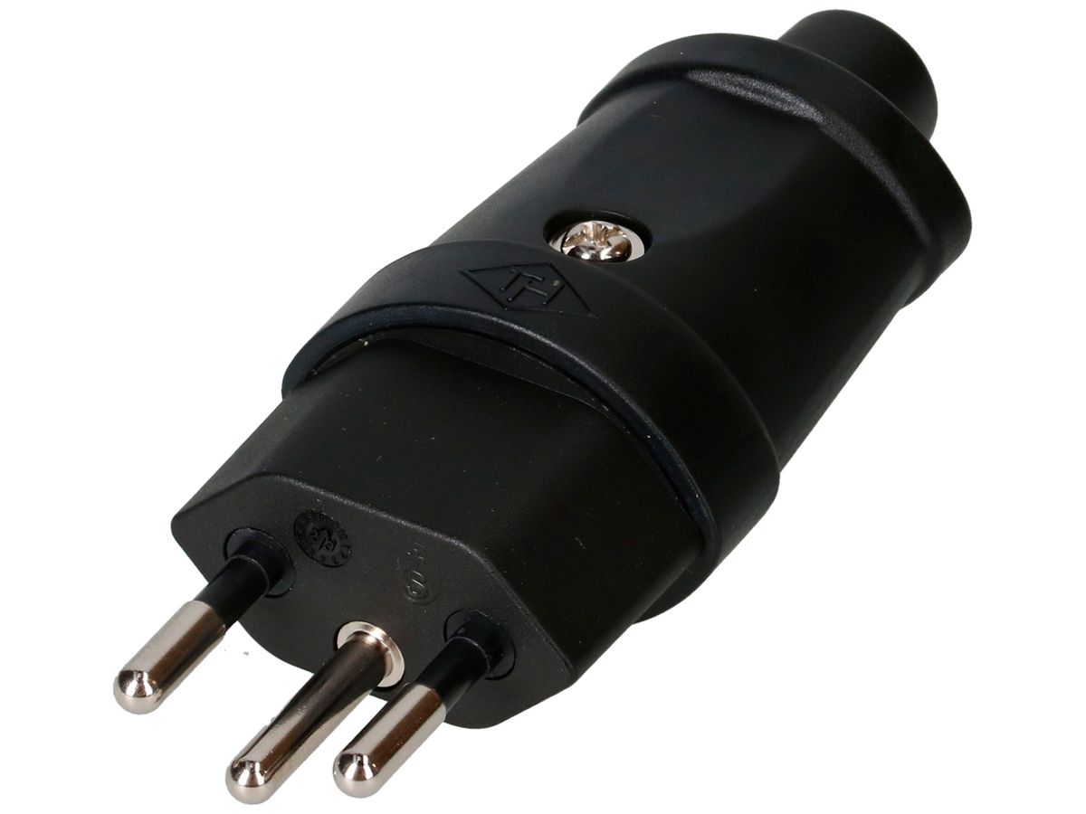 Stecker Typ 12 MAX HAURI TH strong 10A 230V PVC/PA Ø6…10mm IP20 sz