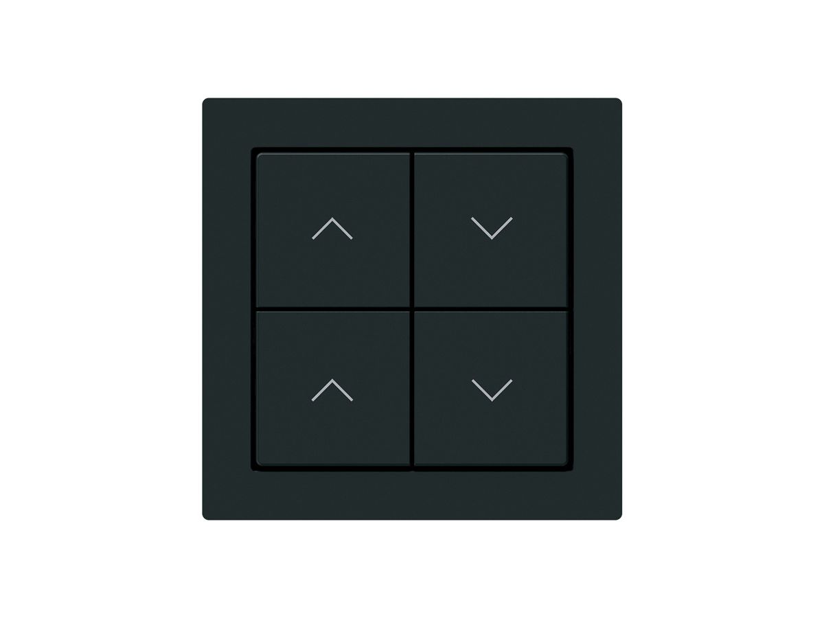 KNX-Storentaster Hager BA kallysto A 4-fach 60×60mm schwarz