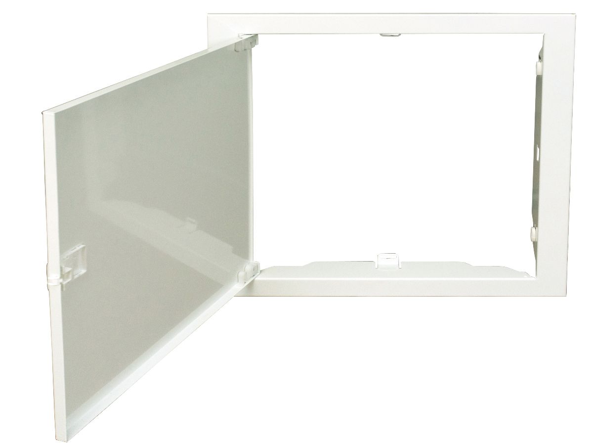 Stahlblechtüre zu AP-Verteiler Schrack - 1-reihig, weiss