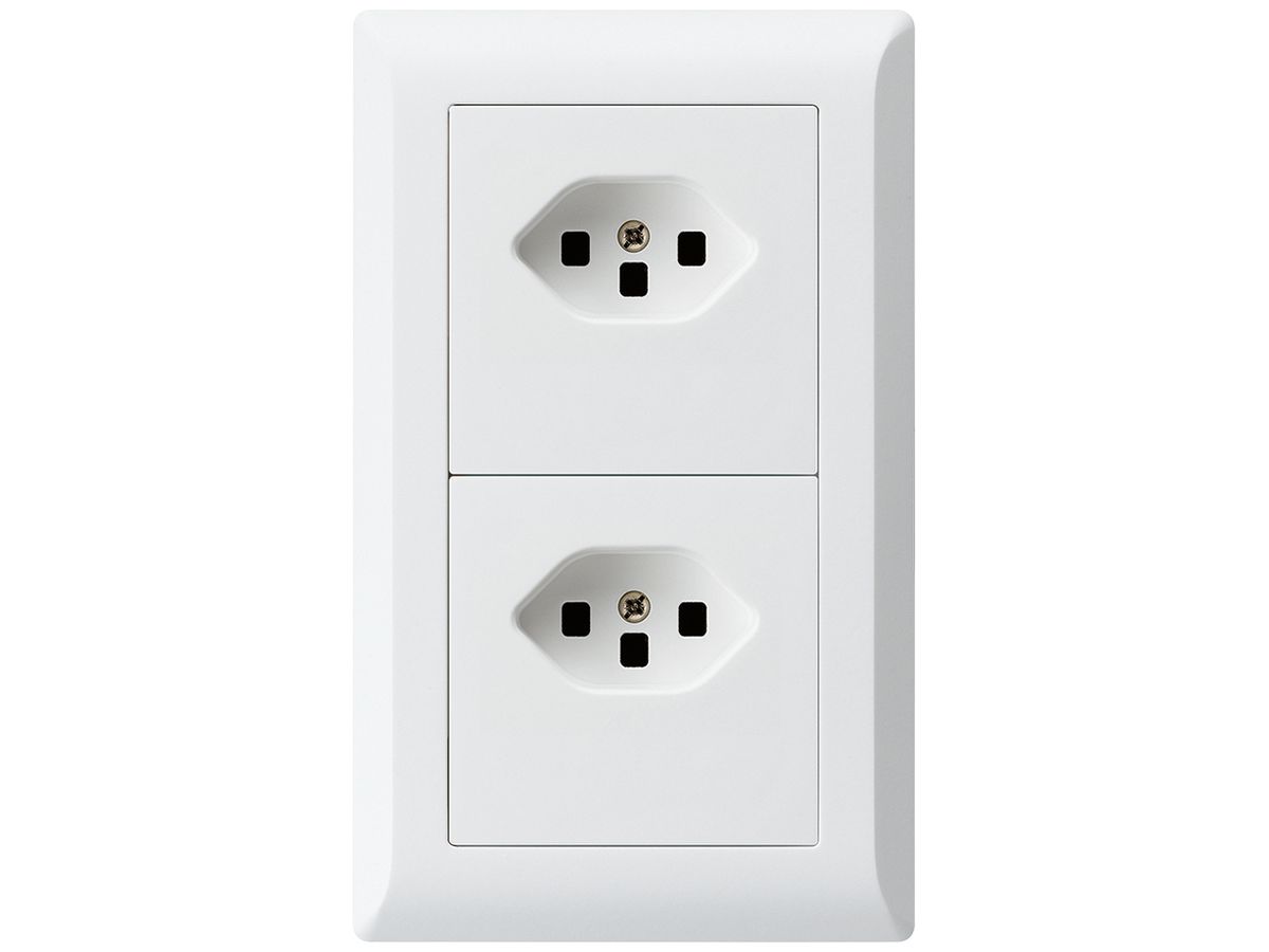 UP-Kombination kallysto.line Gr.I-I vertikal 2×Typ 23 m.Schraubkl.C weiss